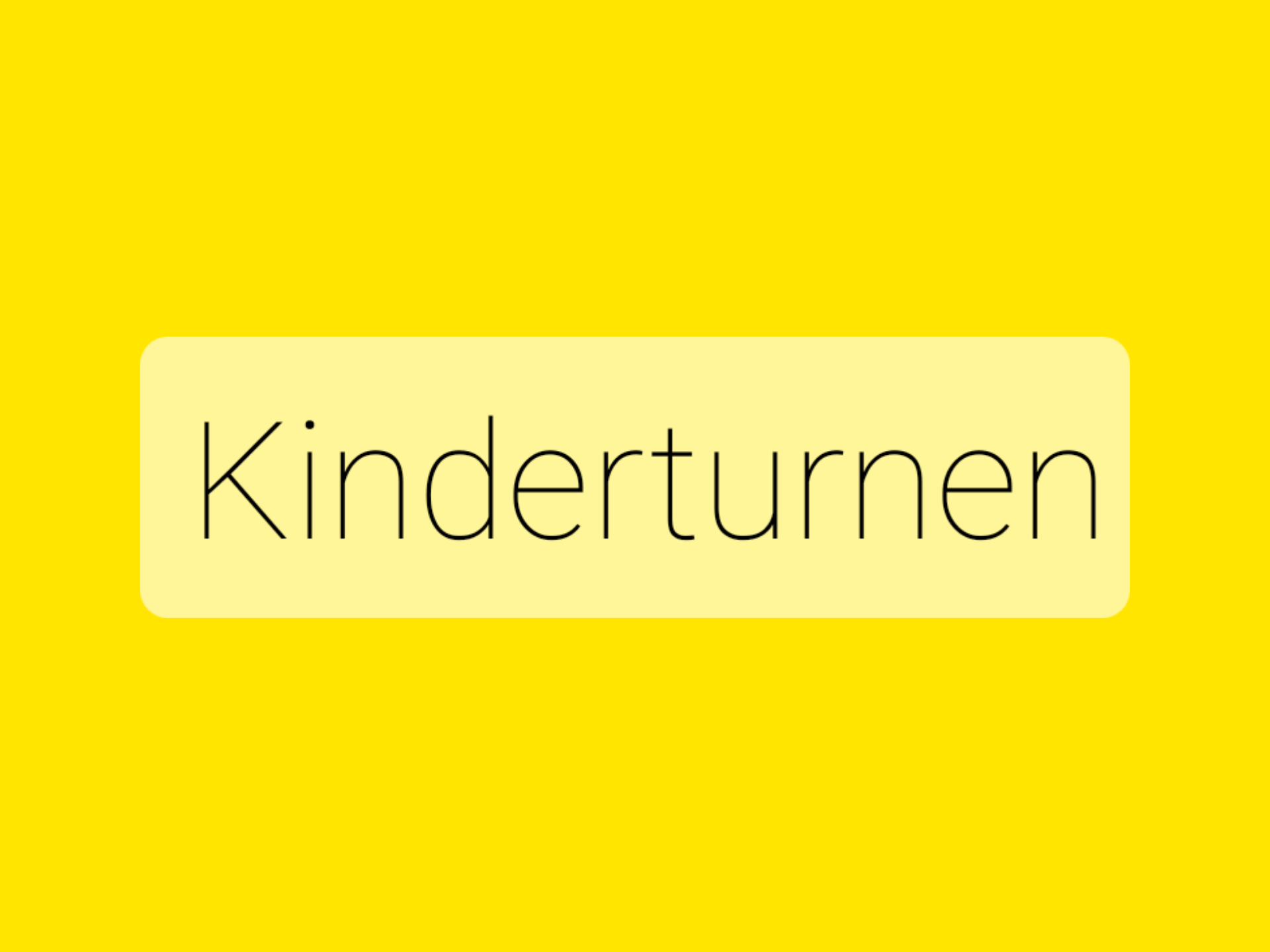 Kinderturnen